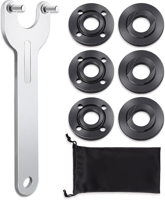 7PCS Angle Grinder Nut Angle Grinder Flange Wrench, Premium Flange Metal Lock Nu gallery