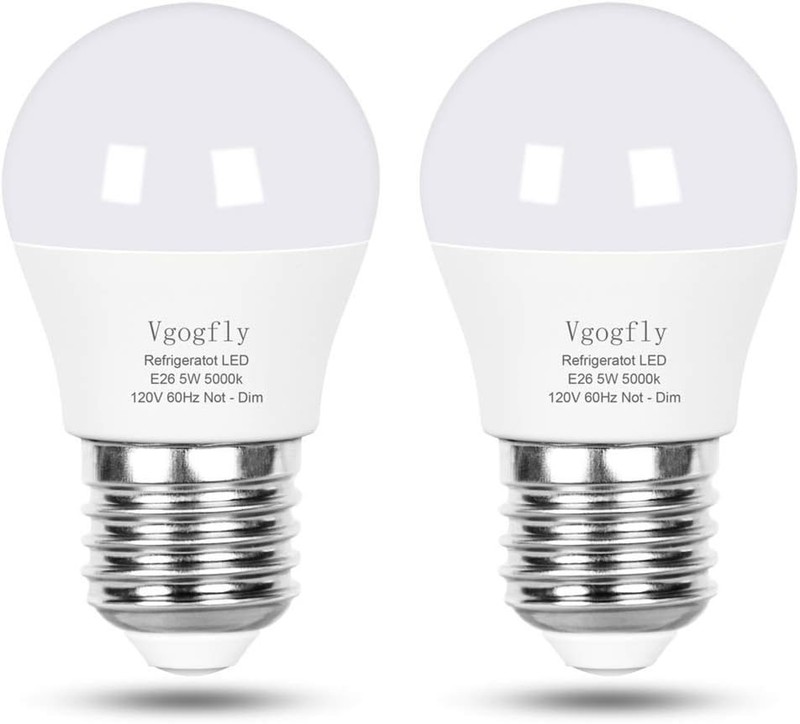 2-Pack Waterproof LED Refrigerator Light Bulbs 5W - Energy Saving E26 A15 Design gallery