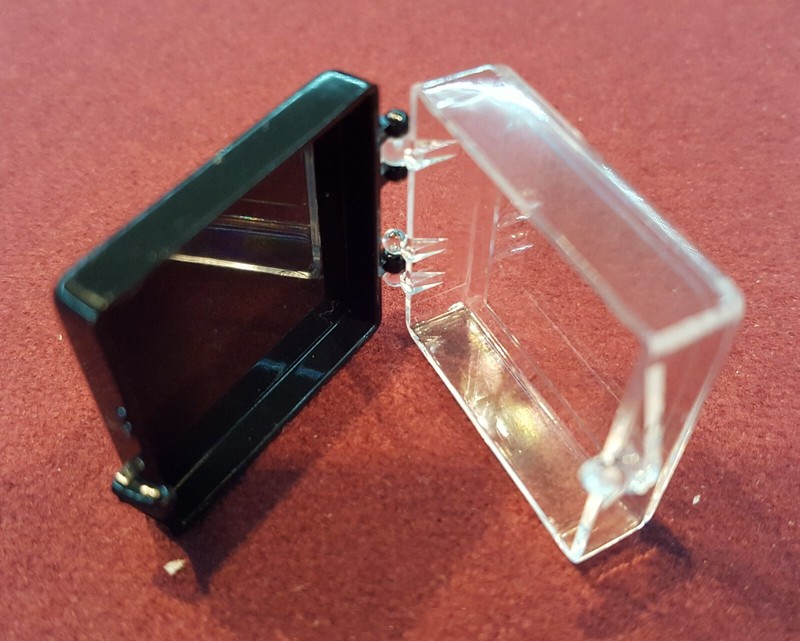 B.J. Plastic Molding Co. Rigid Plastic Boxes with Hinged Snap Covers. Lot of 81. gallery