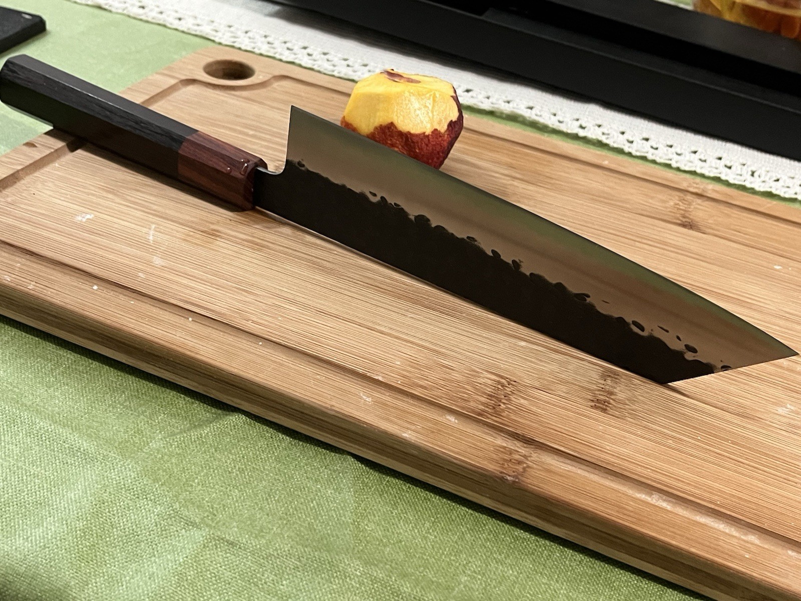 8.3inch Master Handmade Damascus VG10 Kiritsuke Chef Knife Ebony Handle Kitchen gallery