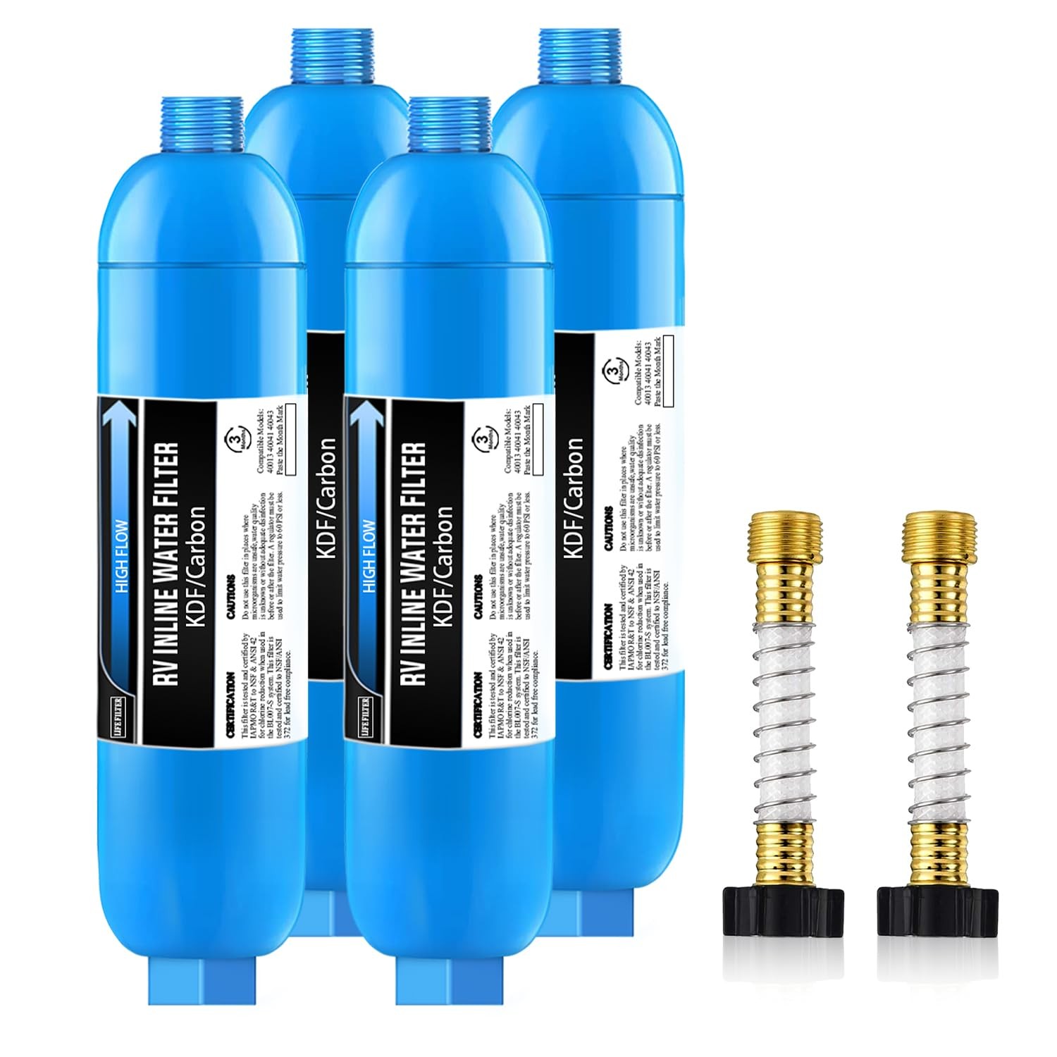 RV Inline Marine Water Filter, Reduces Chlorine, Bad Taste&Odor for RVs,NSF C... gallery