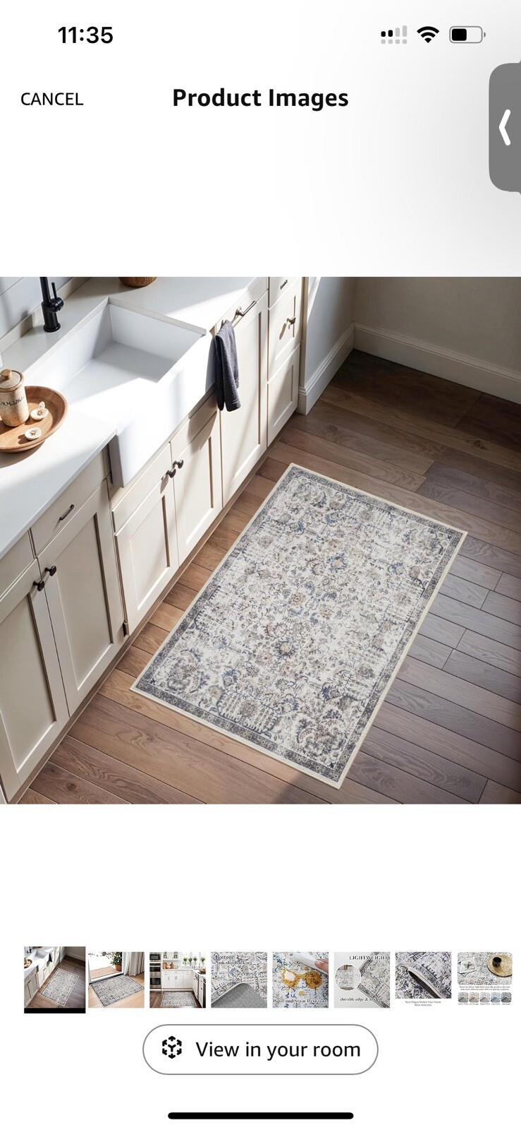 RUUGME Washable Runner Rug 2x3 - Vintage Kitchen Area Rug Stain Resistant Rug gallery
