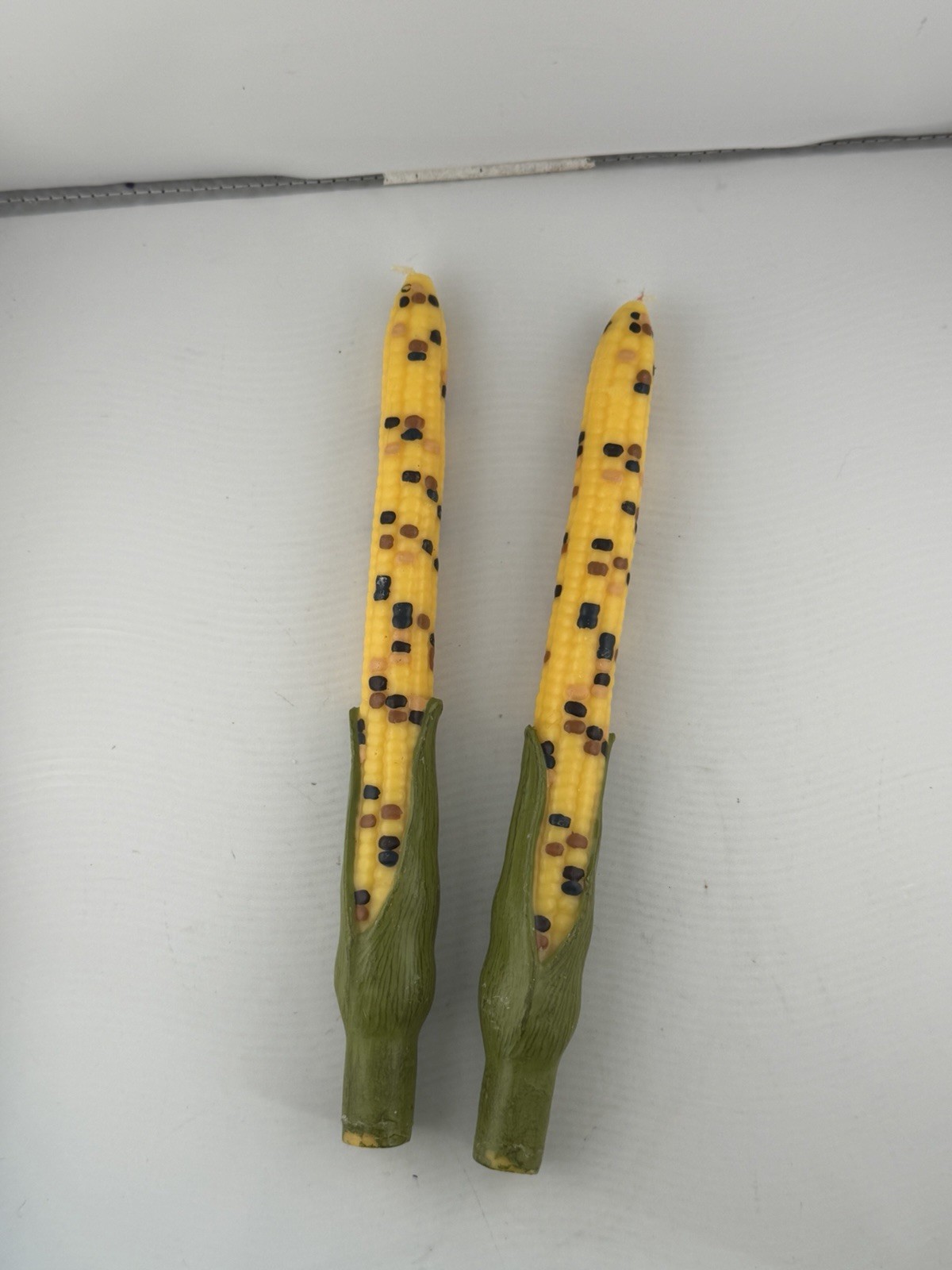 Russ Vintage Corn Cob Tapers. Approximately 10. 1/2 Inches Tall gallery