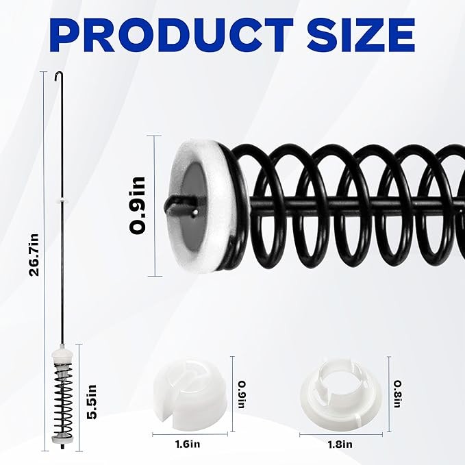 4pcs Washer Suspension Rod Kit For Whirlpool WTW4616FW0 WTW4800BQ0 WTW4816FW3 gallery