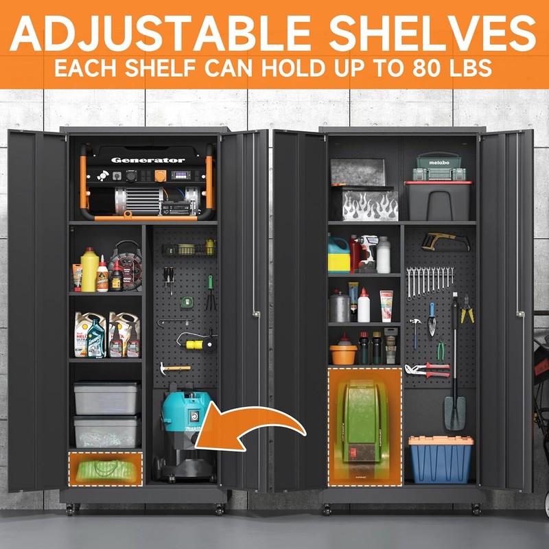 Rolling Tool Chest Tool Cabinet Storage Box Tool Garage Storage Cabinet w/ Lock gallery