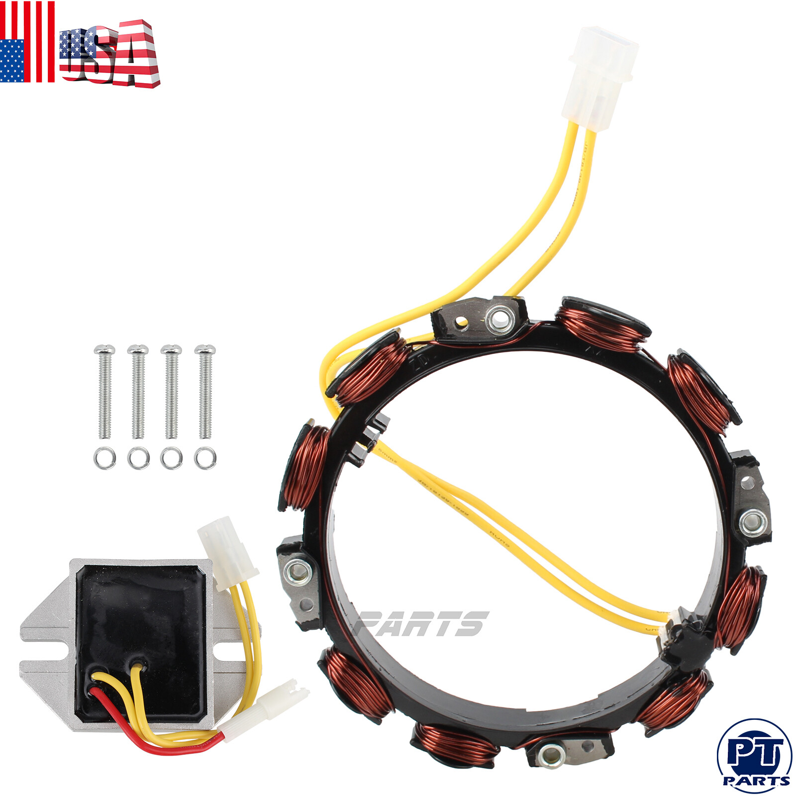 For Briggs 10-16 Amp Alternator Stator P/N 592830 696458 Charging Coil Stator gallery