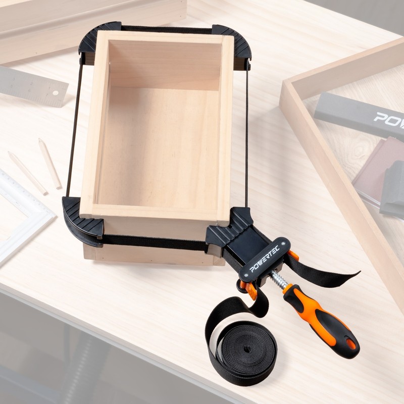 POWERTEC Deluxe Quick Release Strap Clamp | Woodworking Frame (71101) gallery