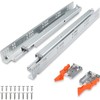 Undermount Drawer Slides Soft Close 12 15 18 & 21 inch For 1/2-5/8" Side Panel gallery