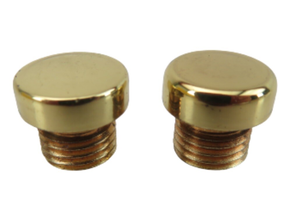 Baldwin 1035 Square Corner Door Hinge Solid Brass Button Finial Tip Set of 2 gallery