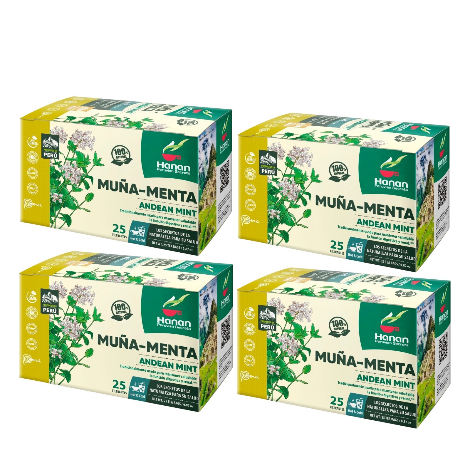 Andean Mint Tea Te de Muña 100 Tea Bags - 100% All Natural Wild Muna Leaves Peru gallery