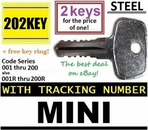 2 MINI Replacement ROOF RACK Key Car Ski Lock Bicycle Hauler Snowboard Carrier gallery