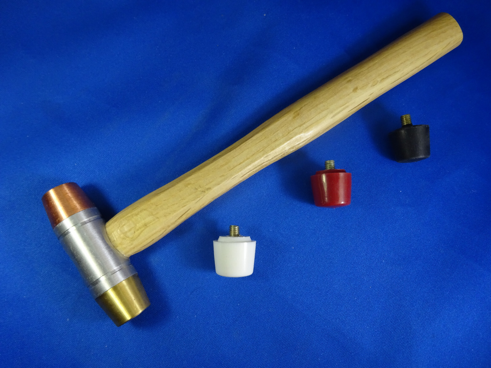 5 in 1 Interchangeable Hammer, Brass Copper Nylon Plastic Rubber Heads Gun Smith gallery