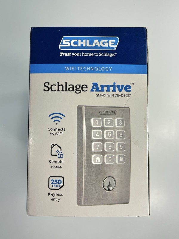 Schlage Arrive Smart Wifi Deadbolt Century Trim Satin Nickel Square Shape gallery