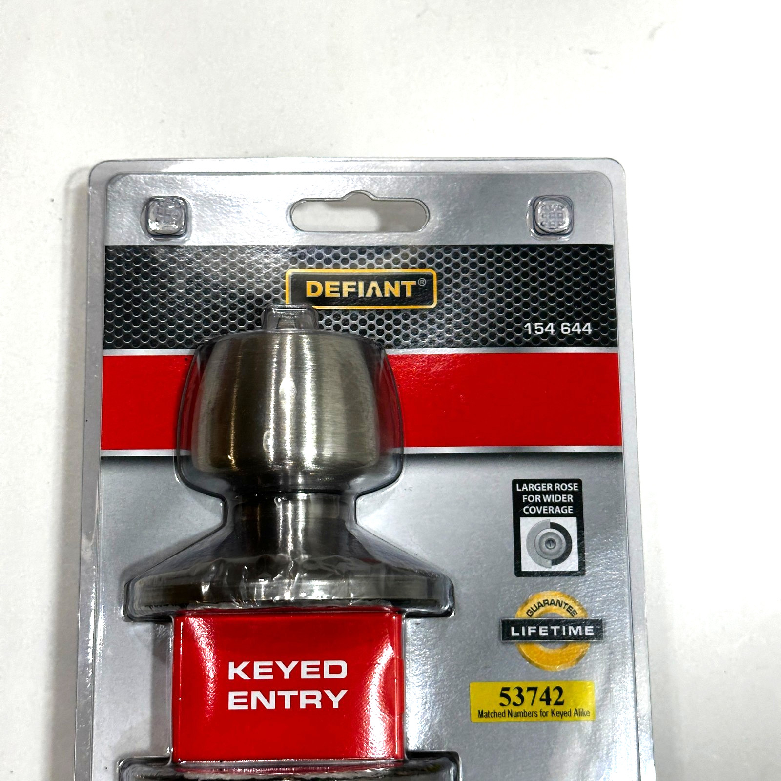 Defiant Brandywine Keyed Entry Door Knob Stainless Steel Finish 154644 gallery