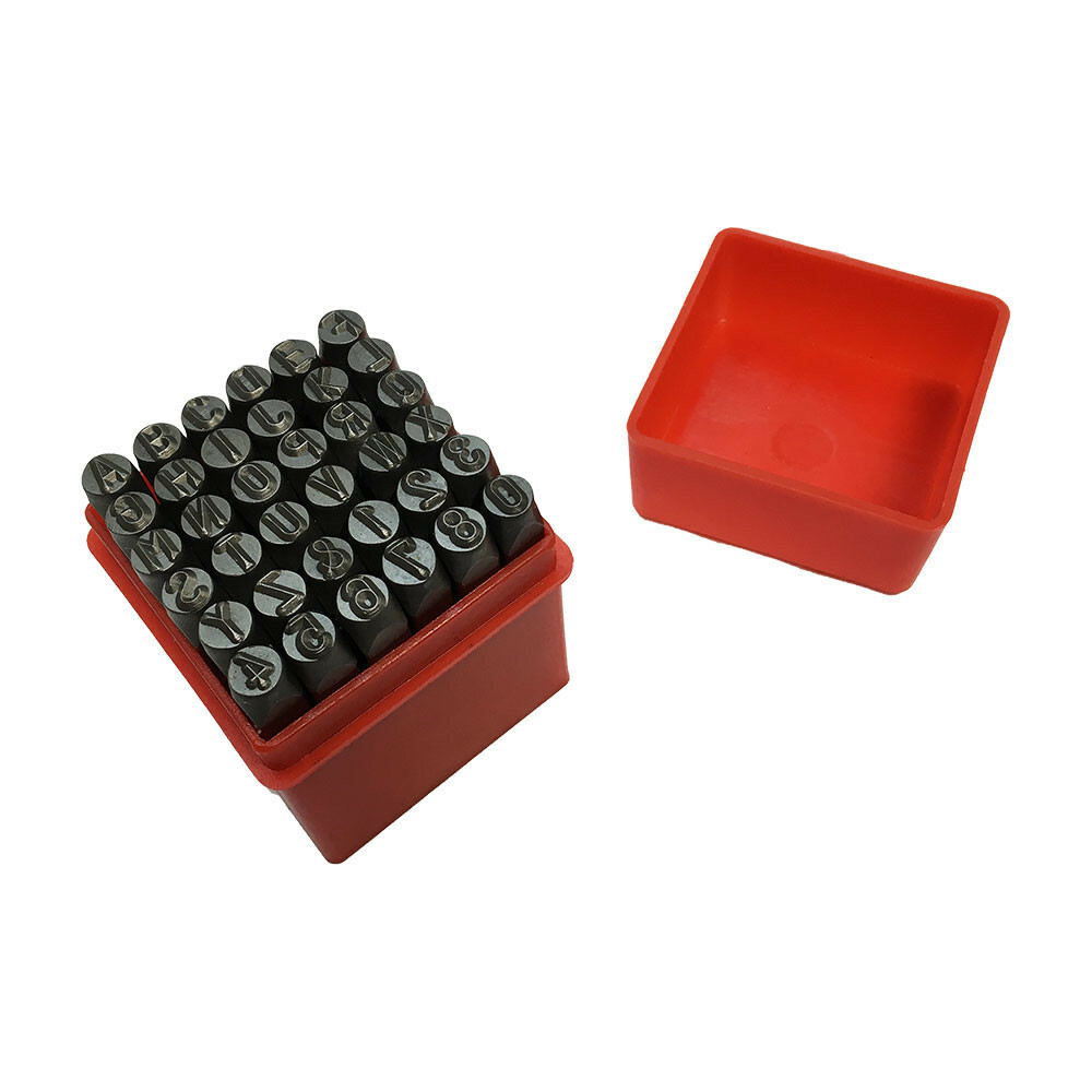 36 Pc 6mm Vector Number Capital Letter Punch Stamp Marking Ingot Jewelry gallery