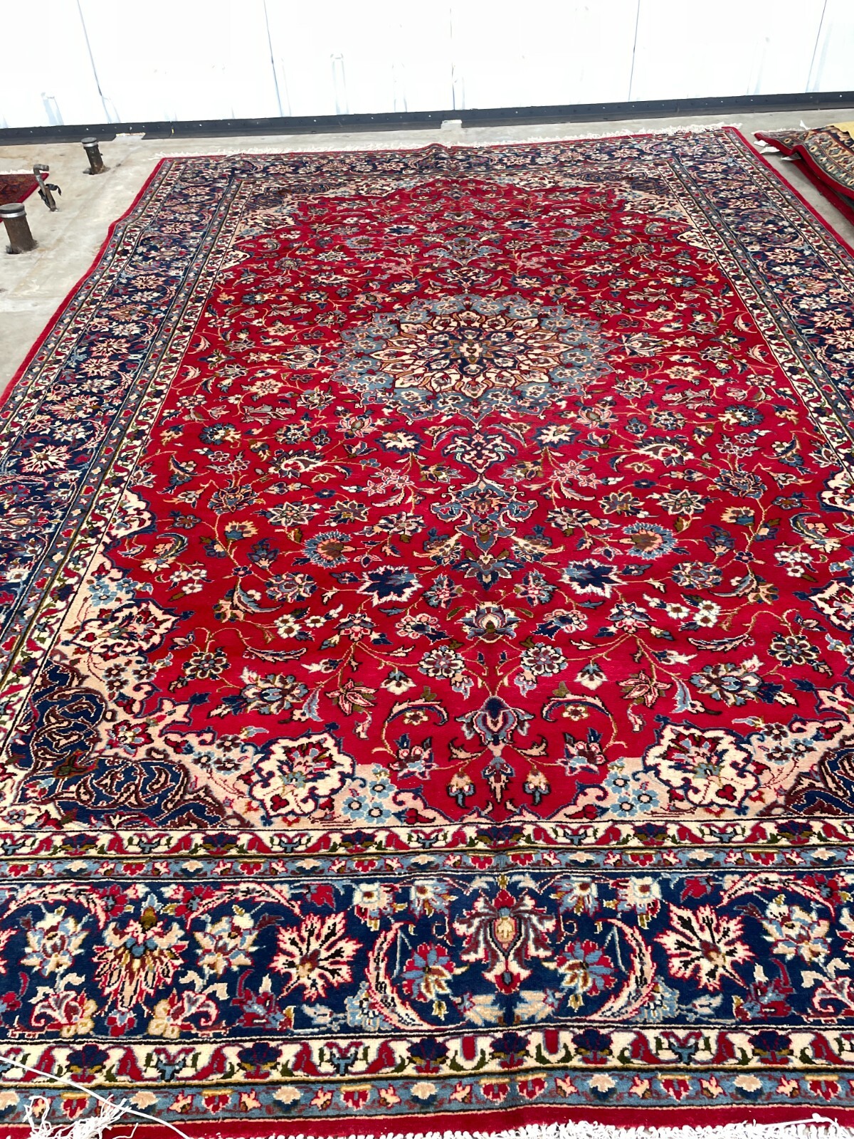 Hand-Woven Wool Area Rug w/ Medallion Design, 9.4' x 13' gallery