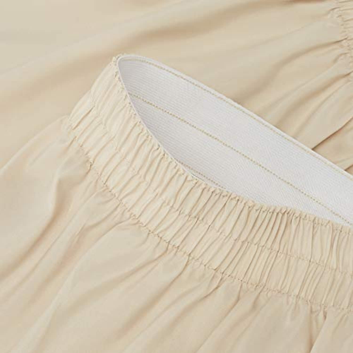 Ruffled Bed Skirt, Three Sided Wrap,Easy Fit Elastic,16" Drop- Twin/TwinXL,Beige gallery