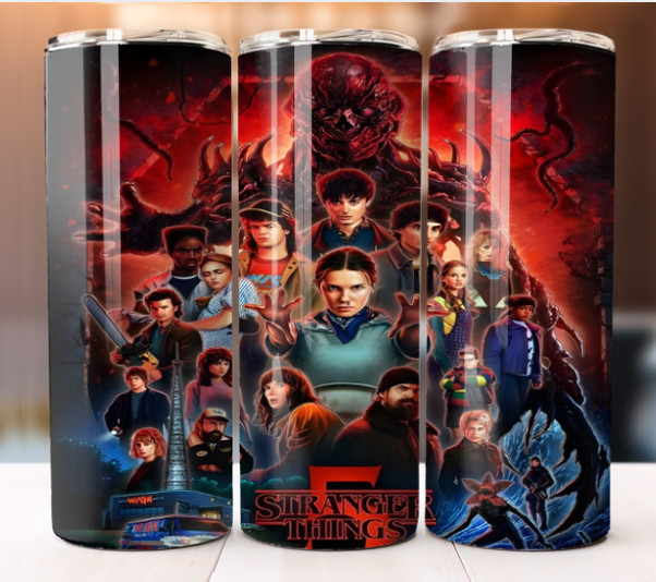 Stranger Things 20oz Double Wall Stainless Steel Tumbler Cup New gallery