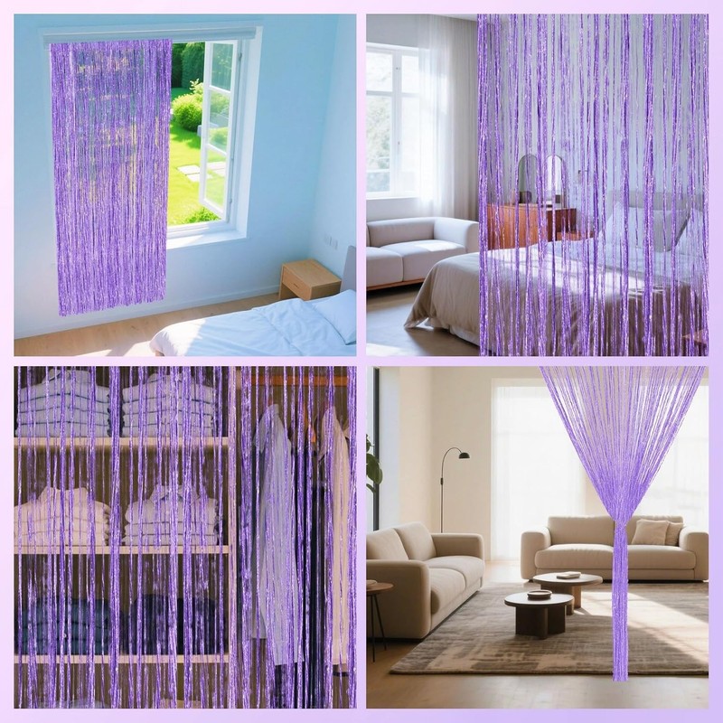 39x78in Decorative Sequin String Curtains - Effortless Boho Chic for Doorways gallery