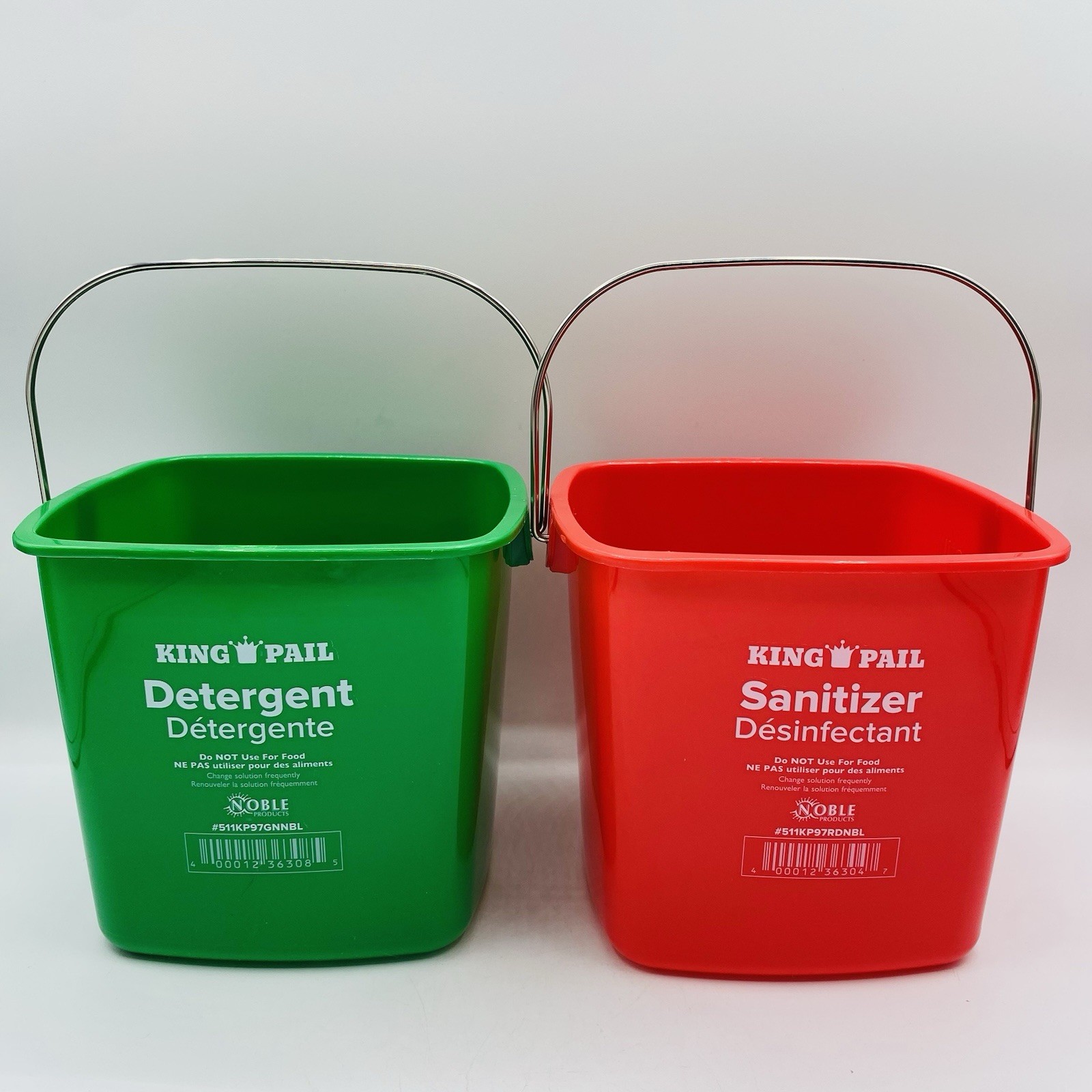 Small Green & Red Detergent and Sanitizing Cleaning Bucket gallery