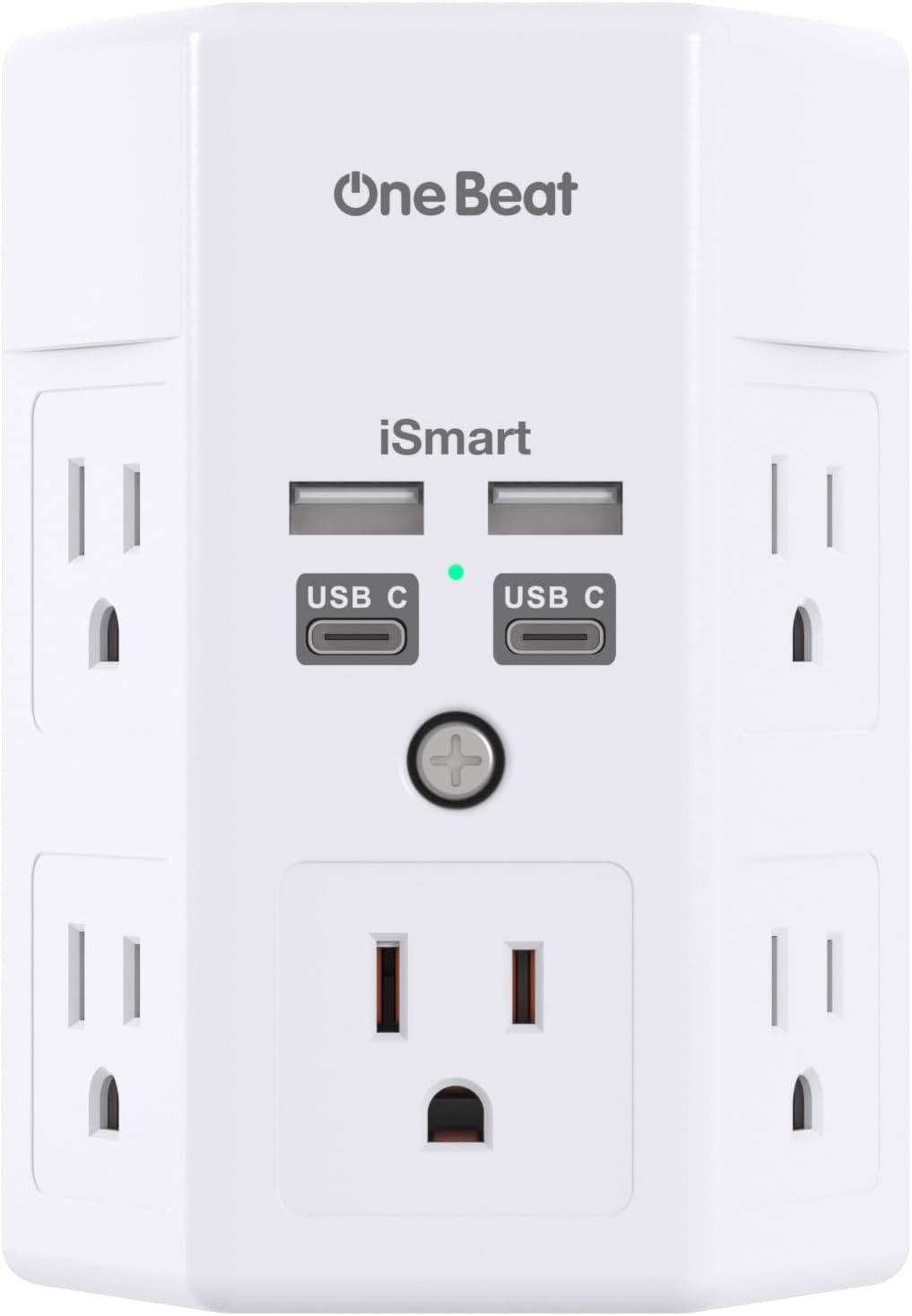 1680J 3 Side Power Strip Multi Plug Expander, Surge Protector, 5 Outlets Extende gallery