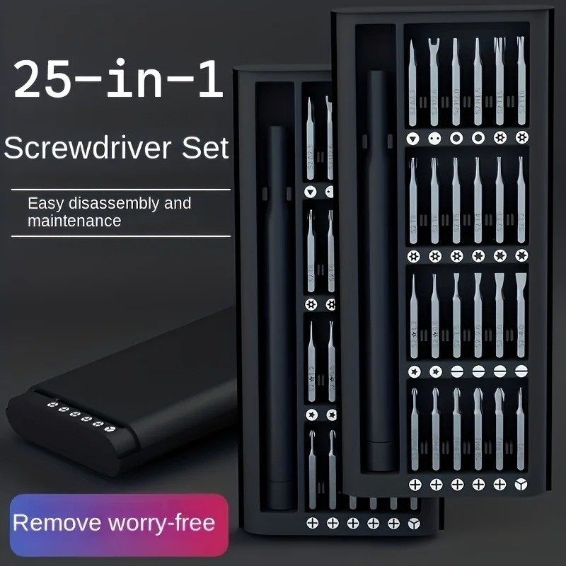 25-in-1 Precision Mini Screwdriver Set for Phone Laptop Watches Glasses Repair gallery