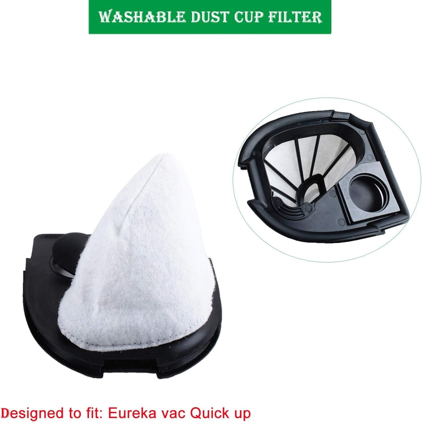 NEW! 3 Pk Vacuum Filter for Eureka Quick Up DCF-11 Models 61, 70, 71, 61A, 70A gallery