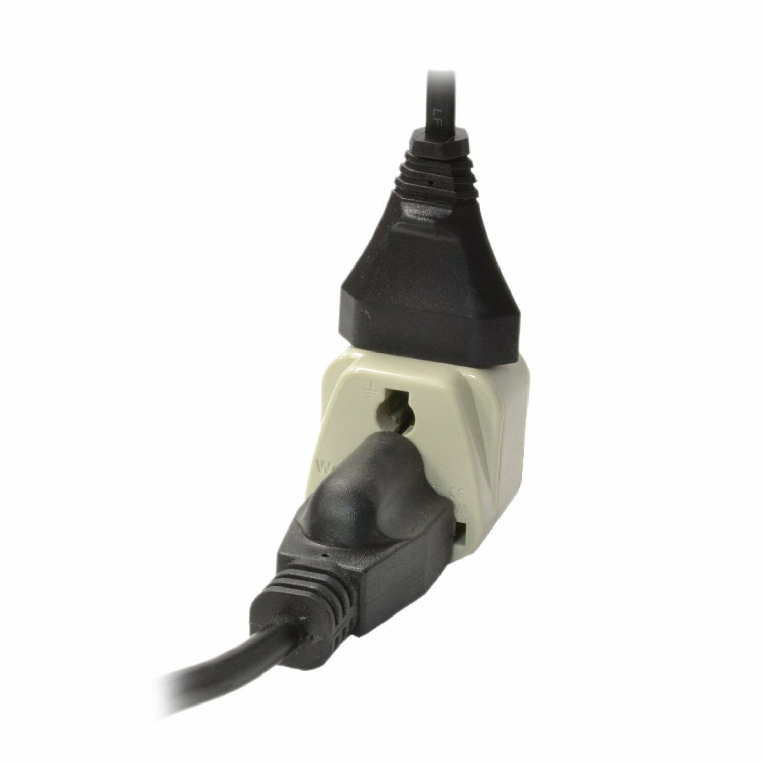 OREI European Power Adapter Plug, Perfect for Travel To Europe Type E/F - Beige gallery