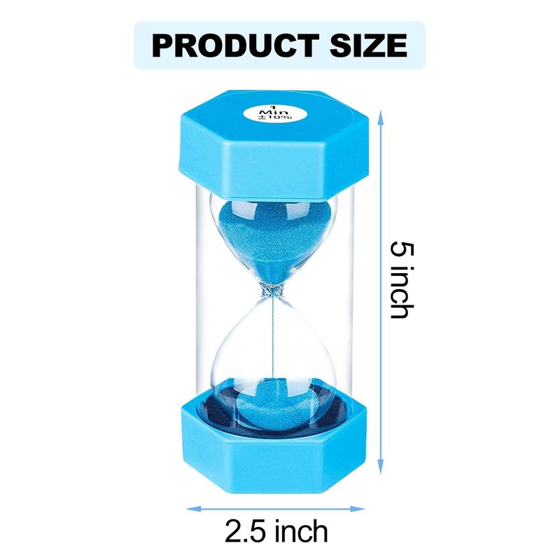 20 Second Sand Timer Hourglass, Unbreakable Blue Sandglass 20 Sec, Small Sand... gallery