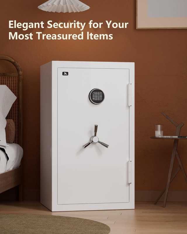 Large Fireproof Waterproof Home Safe with Digital Lock and Adjustable Shelves gallery