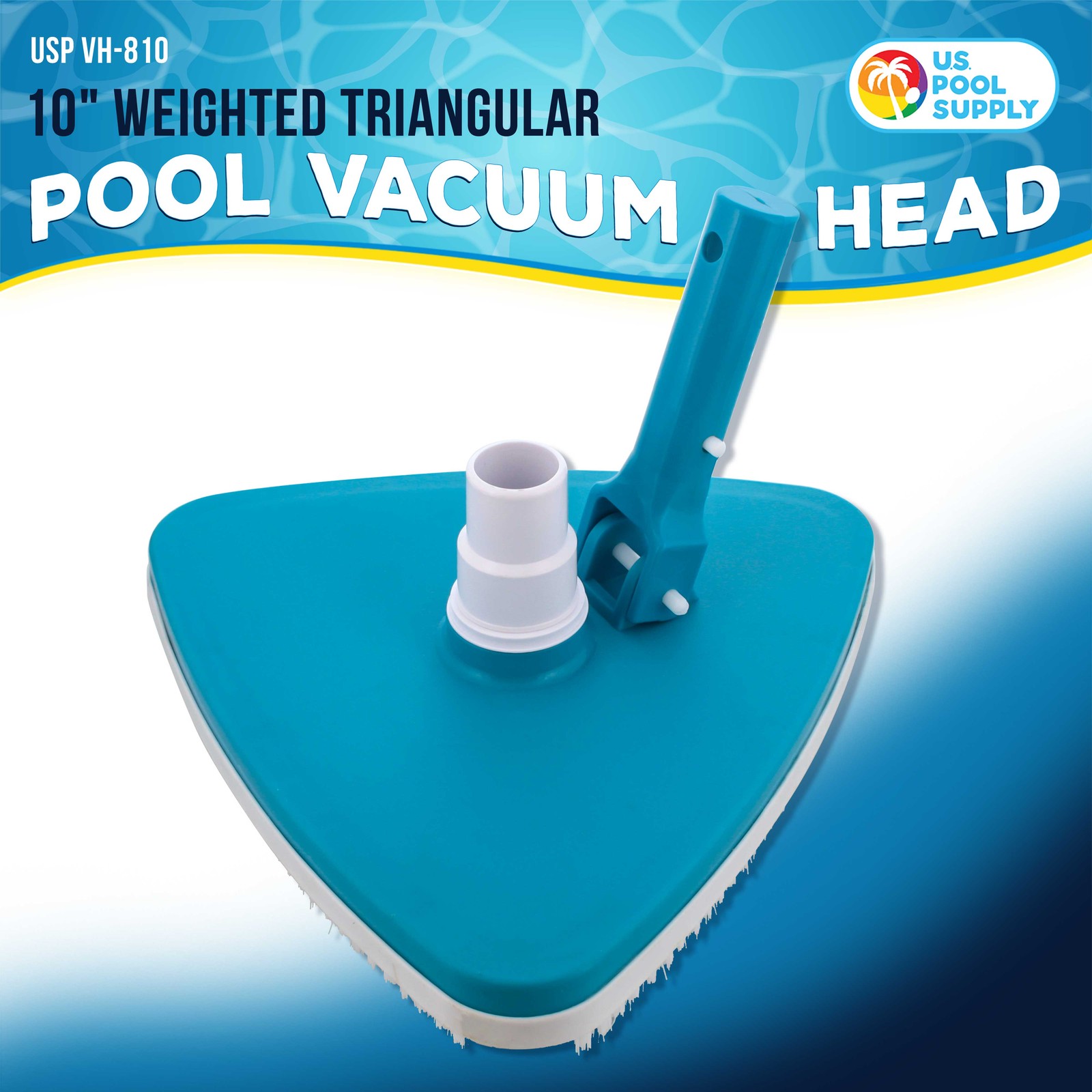 Weighted Triangular Pool Vacuum Head, Swivel Connection, Above Ground, Inground gallery