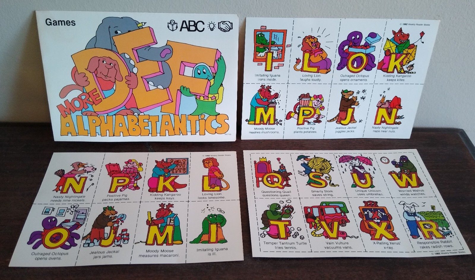 Vintage 1982 Weekly Reader ABC Game, Alphabet Antics, Pre-school Students gallery