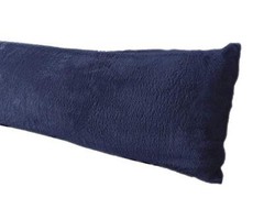 Extra Soft Body Pillow Cover, Sherpa/Microplush Material, 20″x 54″ Body Navy