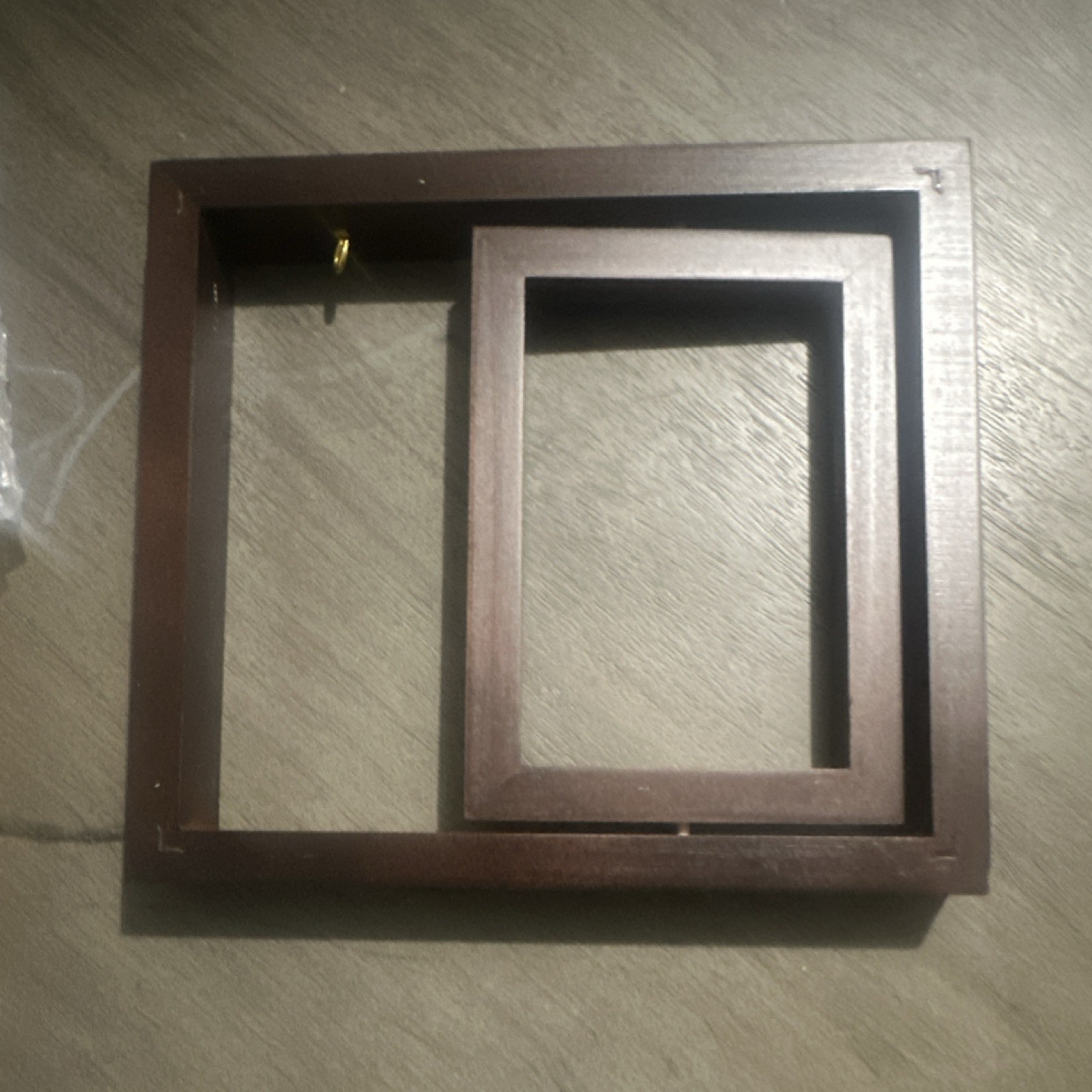 Brown Wood Rectangle Photo Frame X004CHAT13 tt46-ies Solid Plain gallery
