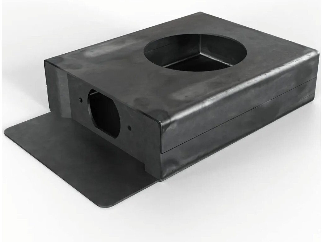 1-1/2" Single Hole Weldable Steel Lockbox for Doors and Gates gallery