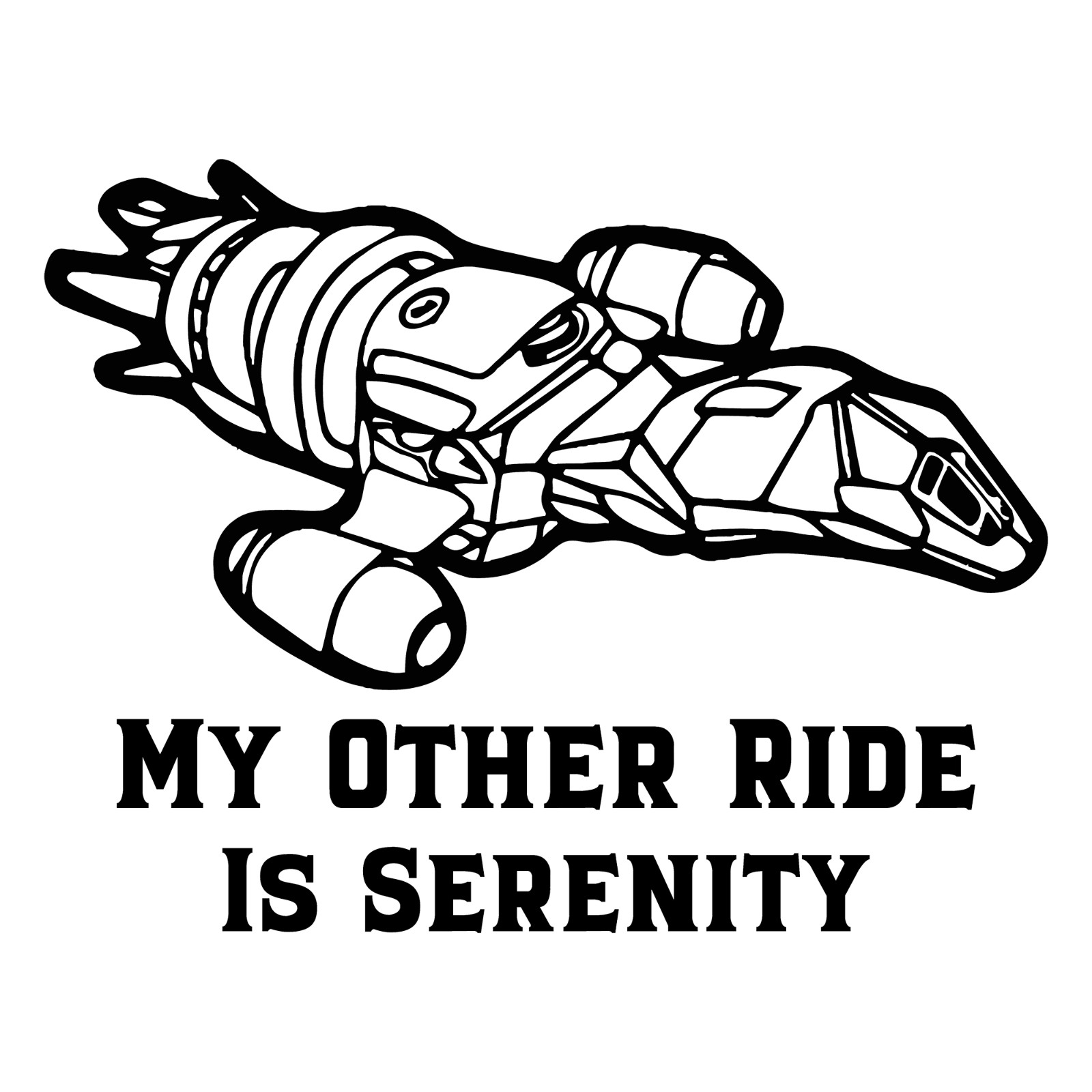6" My Other Ride Is Serenity Firefly TV Show Vinyl Decal Sticker gallery
