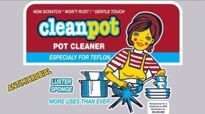 Cleanpot Pot Cleaner Non-Scratch Teflon Scrubber Luster Sponge (Package May Vary gallery