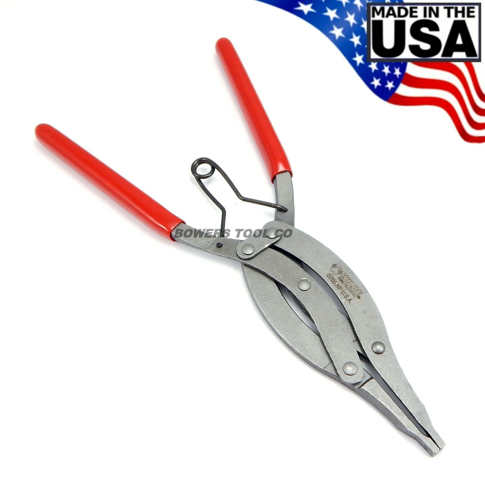 Wilde 10” Straight Compound Lock Ring Pliers Snap Retaining Made in USA gallery