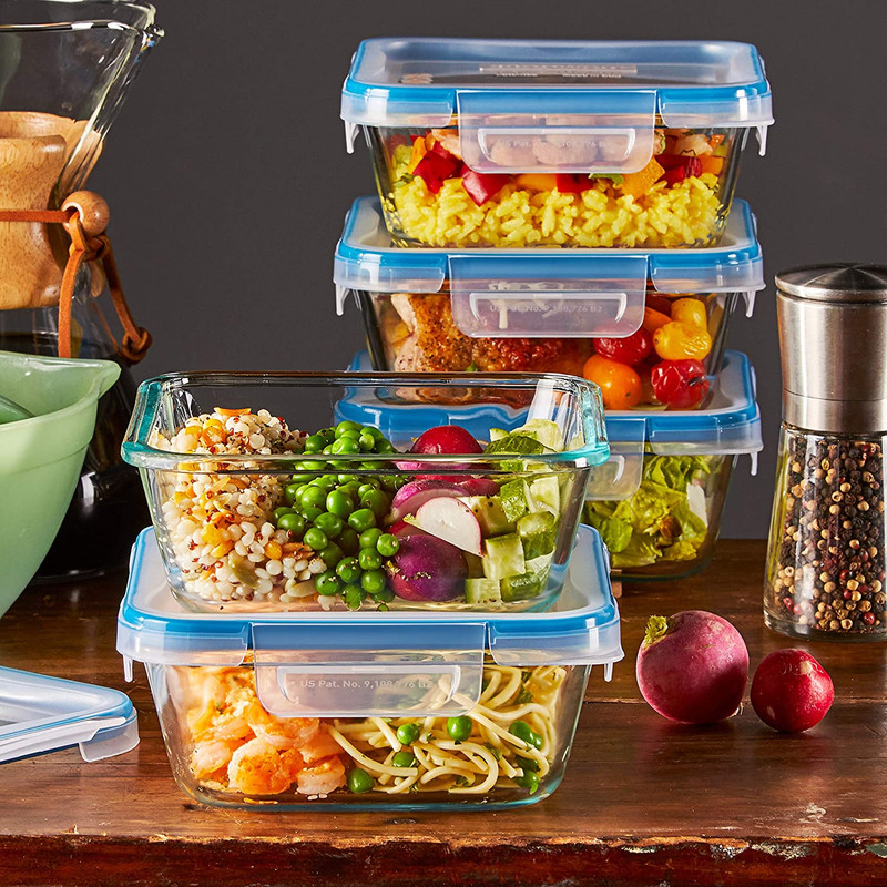 Snapware Total Solutions (5-Pack, 4 Cup) Glass Food Storage Containers Set, Airt gallery