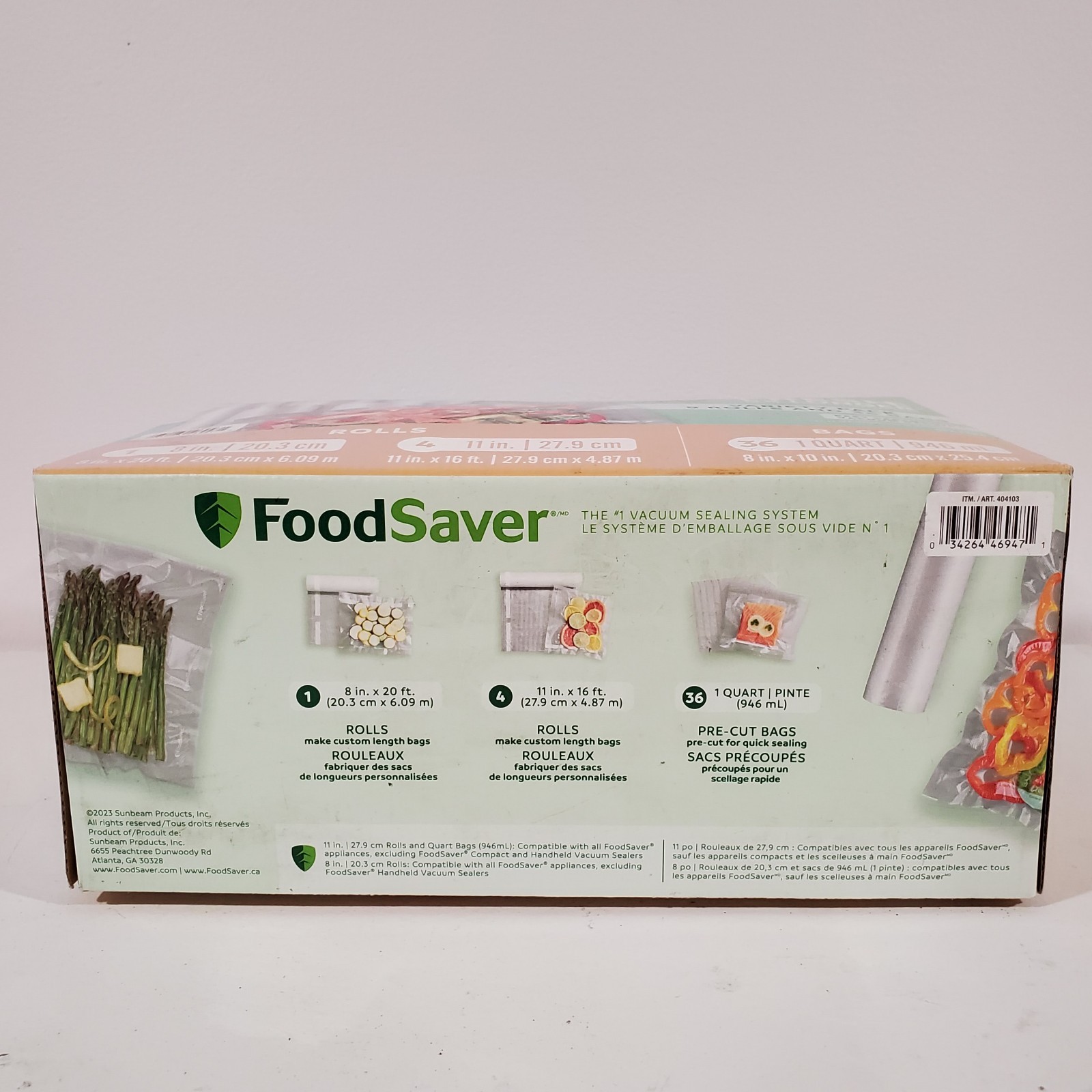 FoodSaver Vacuum Sealer Storage Variety Pack 5 Rolls & 36 Bags BPA-Free NEW gallery