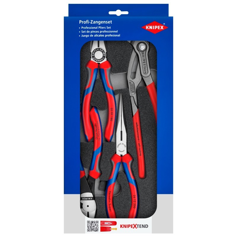 KNIPEX 00 20 01 V15 4 Pc Basic Pliers Set in Foam Tray gallery