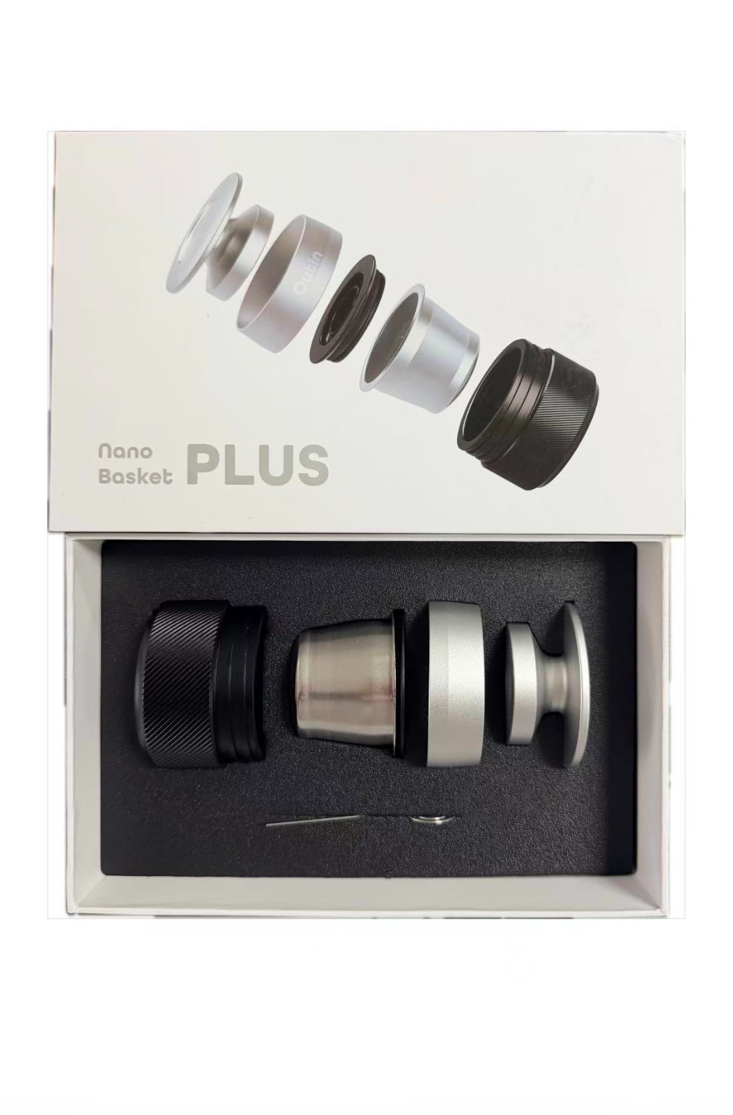 OutIn Nano Espresso Accessories Kit, Basket Plus, double shot gallery