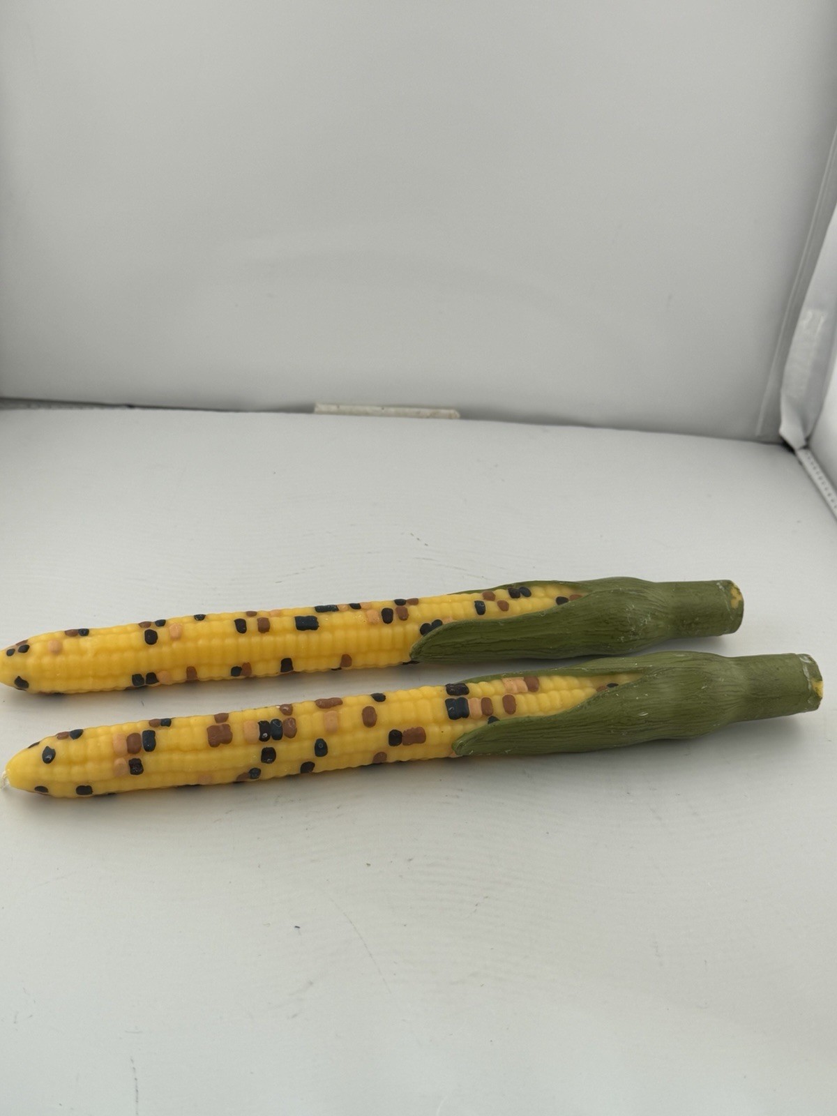 Russ Vintage Corn Cob Tapers. Approximately 10. 1/2 Inches Tall gallery