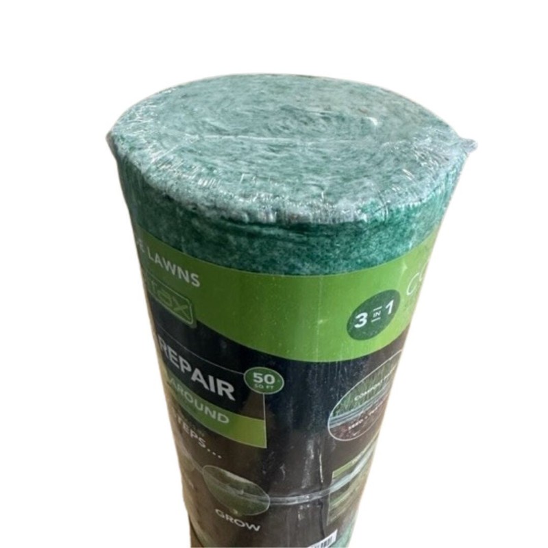 12PK - Biodegradable Grass Seed Mat, Year Round Green - 50 Sq Ft Quick Fix Rolls gallery