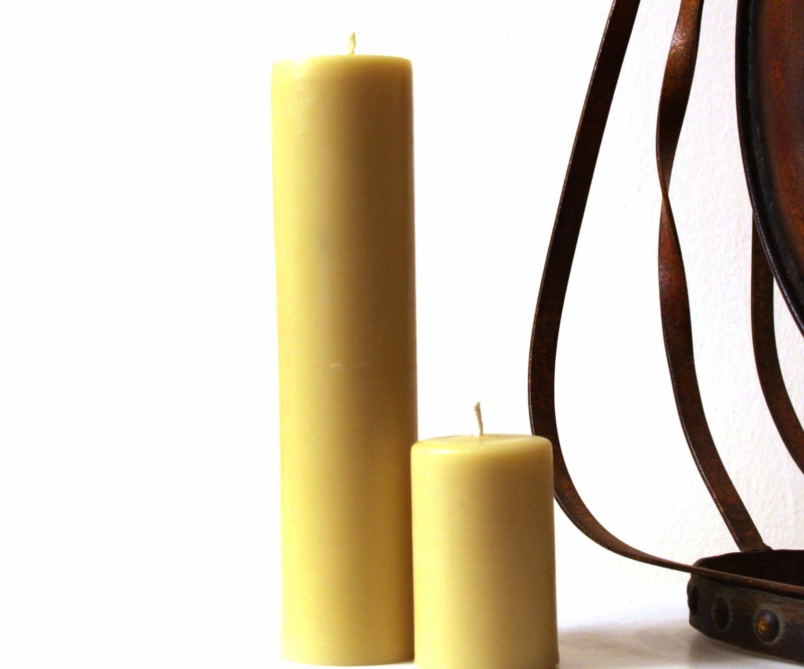 Handmade 100% Pure Beeswax Pillar Candles 100% Cotton Wick gallery