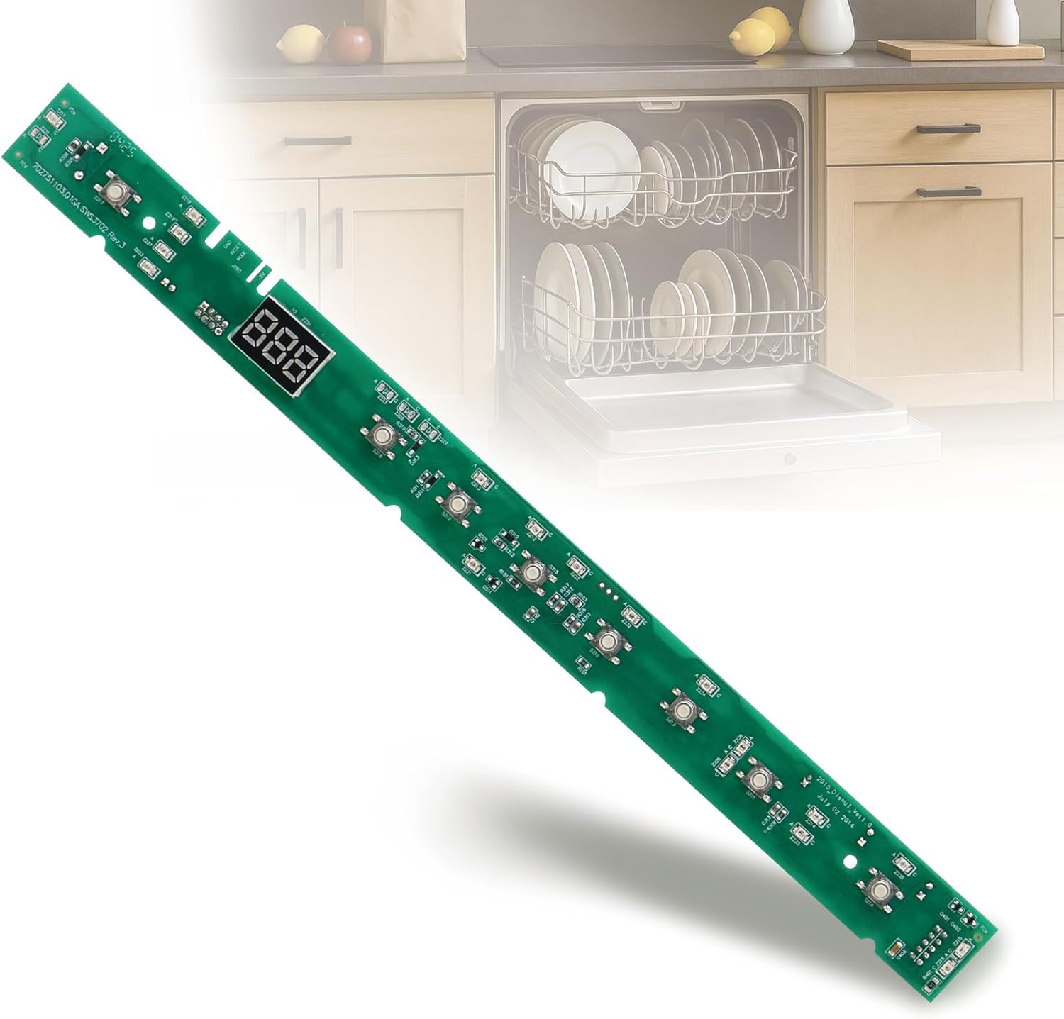 GE Dishwasher Control Board & User Interface, Compatible with Select Models gallery