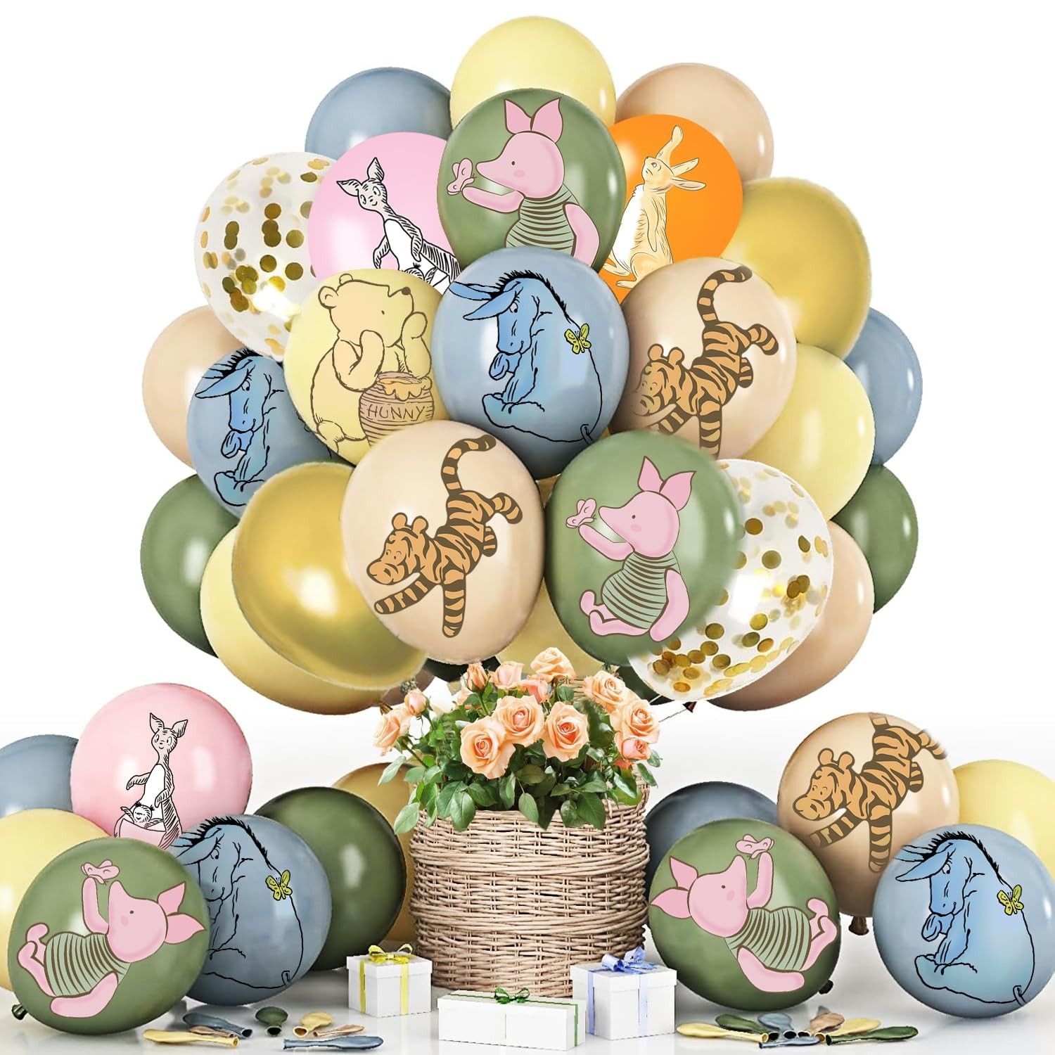 48PCS 12Inches Winnie Balloons for the Pooh Baby Shower Decorationsï¼ŒWinnie Ba gallery