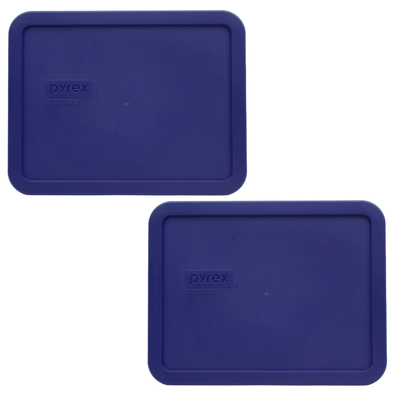 Pyrex 7211-PC Navy Blue Rectangle Food Storage Replacement Lid Cover (2-Pack) gallery