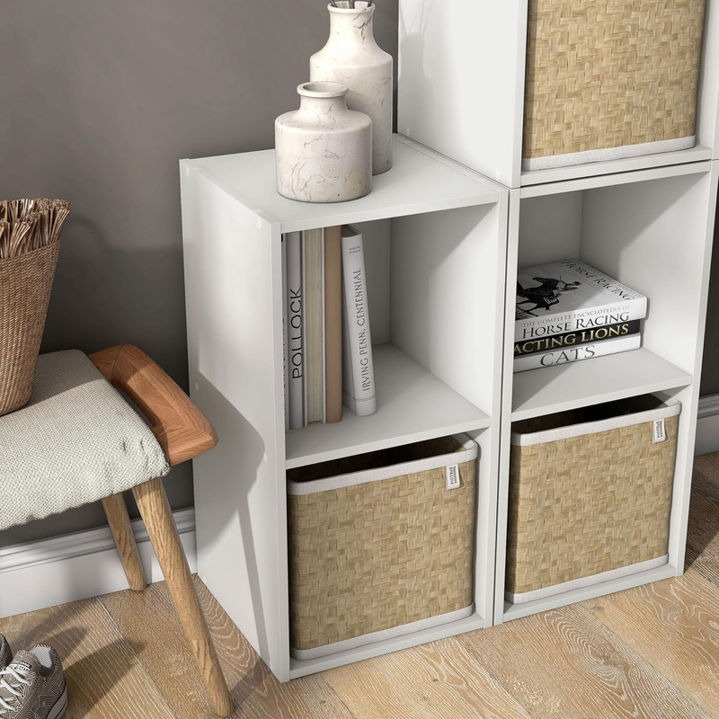 2 Cube Storage Organizer Shelves Stackable Storage Unit for Home Office gallery