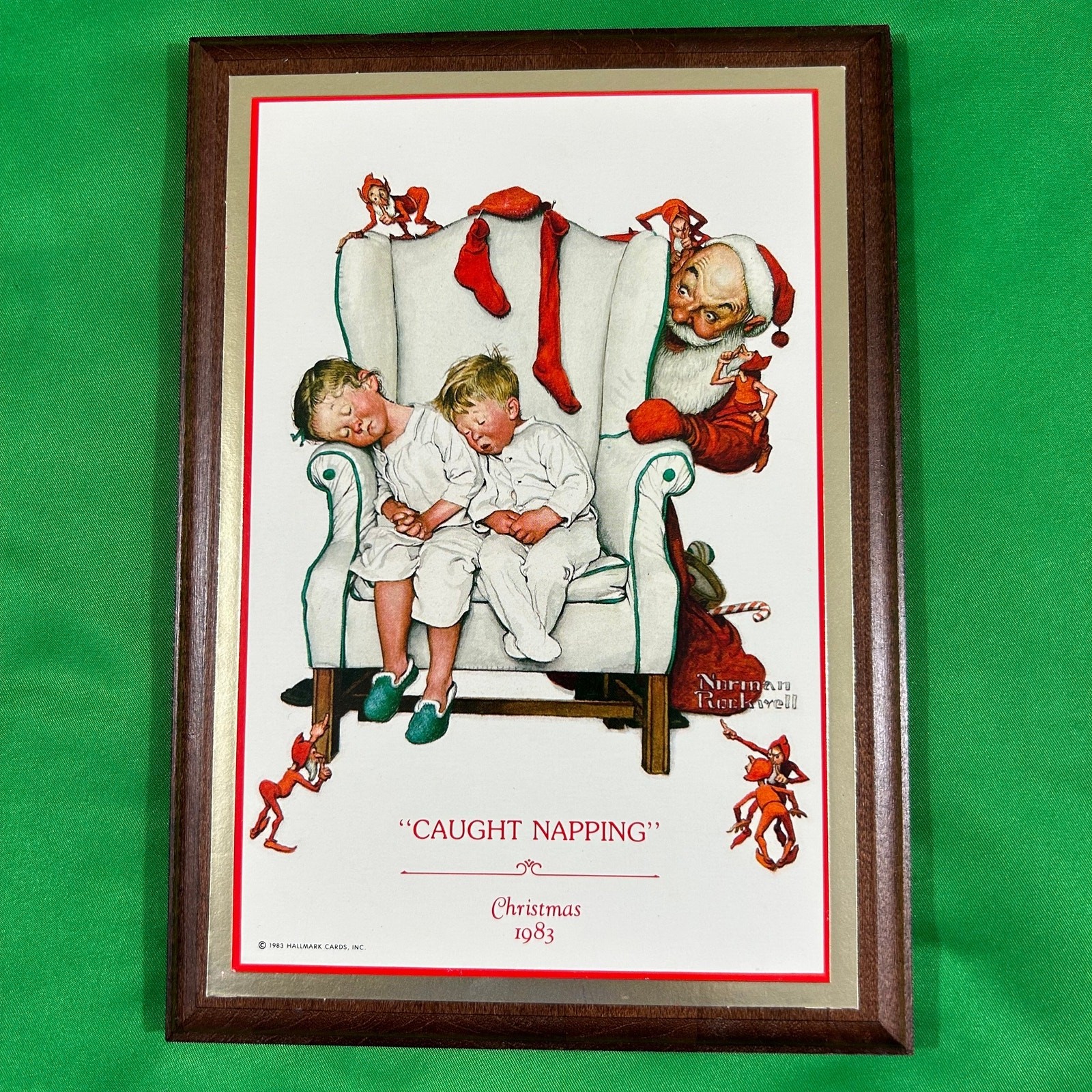Hallmark "Caught Napping" Norman Rockwell 1983 Made in USA gallery